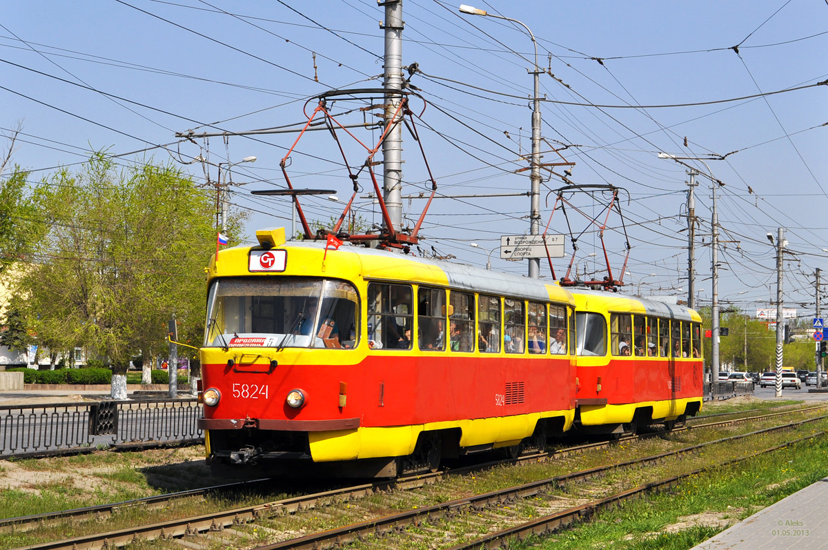 Volgograd, Tatra T3SU N°. 5824