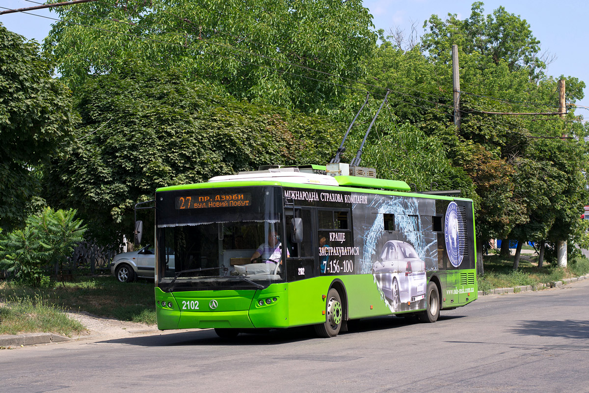 Харьков, ЛАЗ E183A1 № 2102