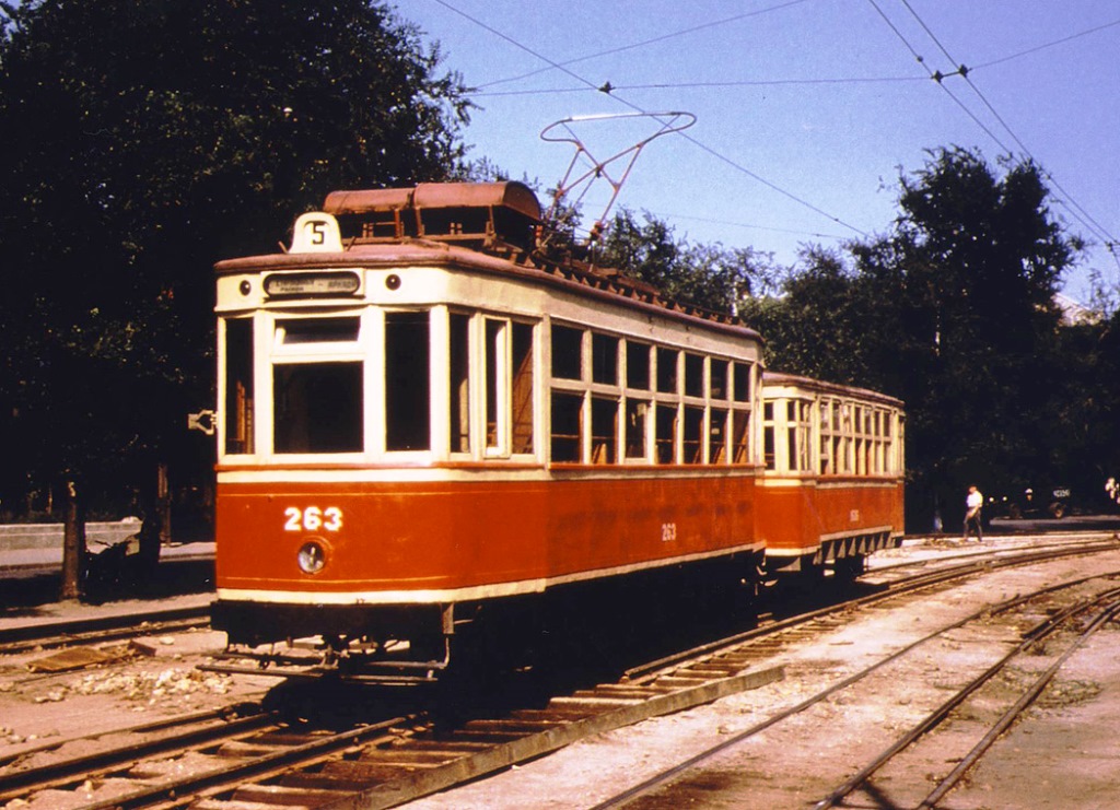 Одесса, Двухосный моторный La Croyère тип B № 263; Одесса — Исторические фотографии: трамвай; Одесса — Конечные станции