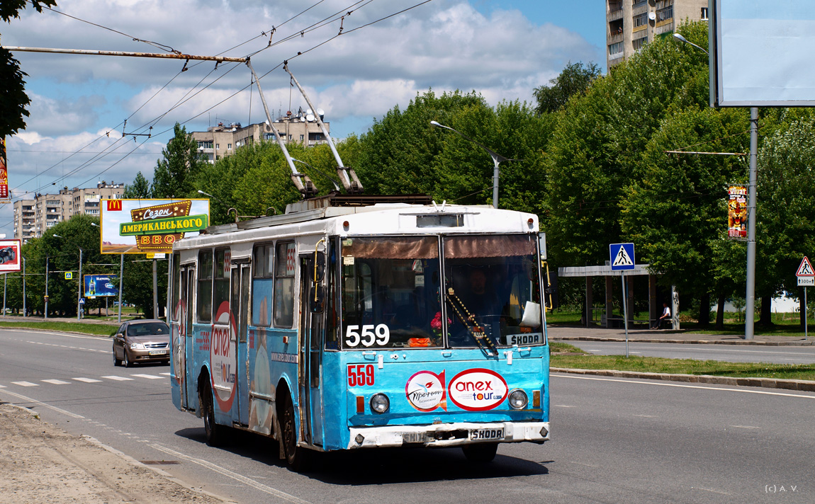 Львов, Škoda 14Tr89/6 № 559