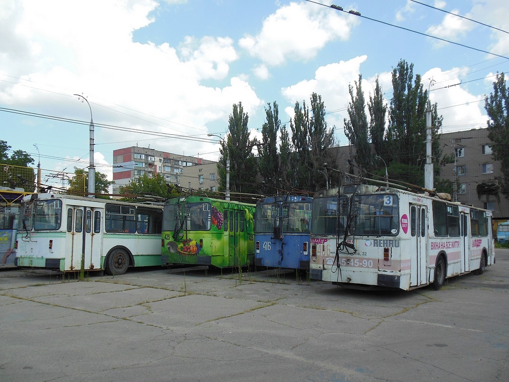 Херсон, ЗиУ-682В-012 [В0А] № 406; Херсон, ЗиУ-682В-013 [В0В] № 416; Херсон, ЗиУ-682Г [Г00] № 425; Херсон, ЗиУ-683В01 № 469