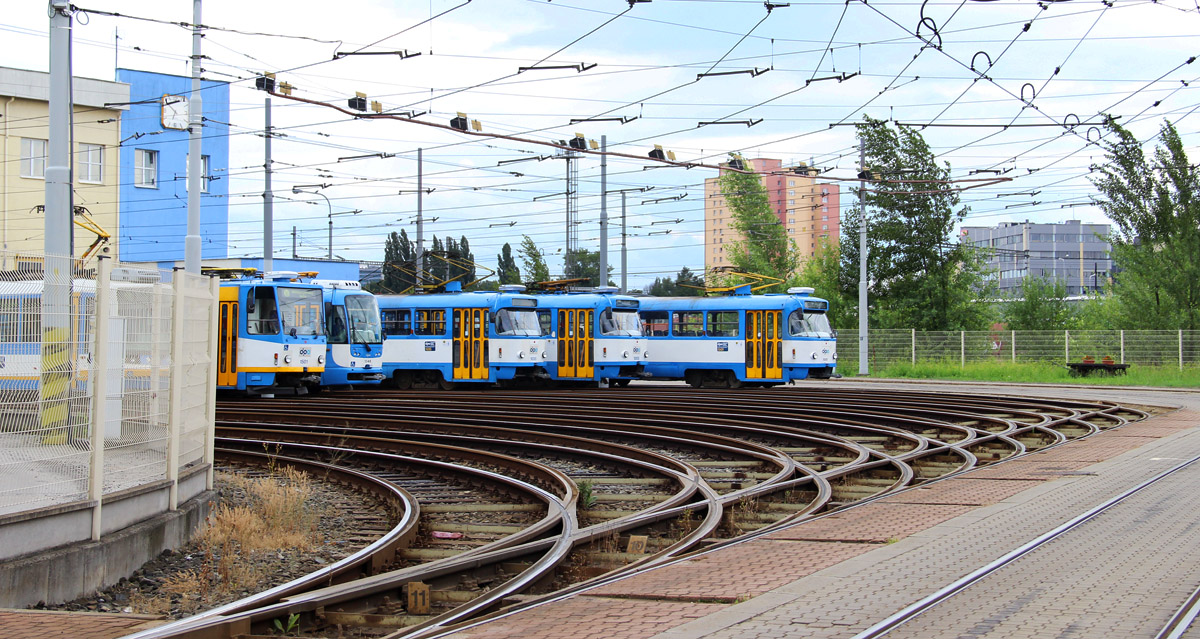 Острава — Трамвайное депо: Moravská Ostrava — Křivá