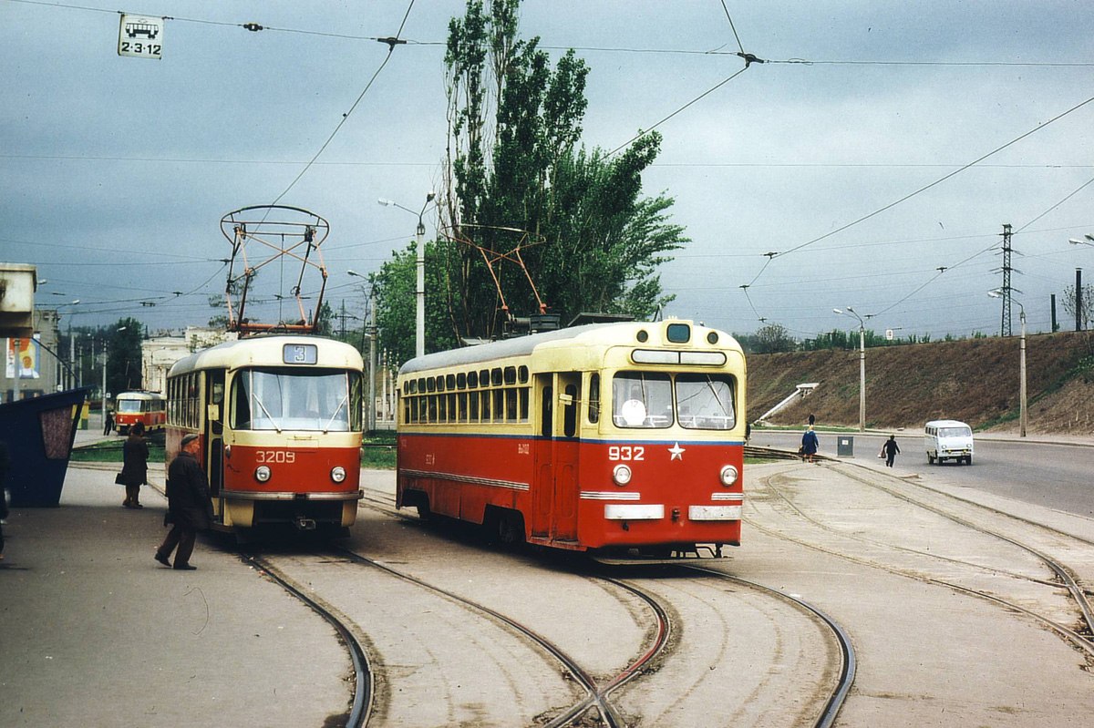 Одесса, Tatra T3SU (двухдверная) № 3209; Одесса, МТВ-82 № 932