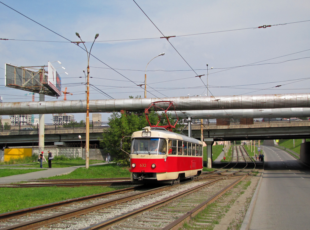 Екатеринбург, Tatra T3SU (двухдверная) № 632
