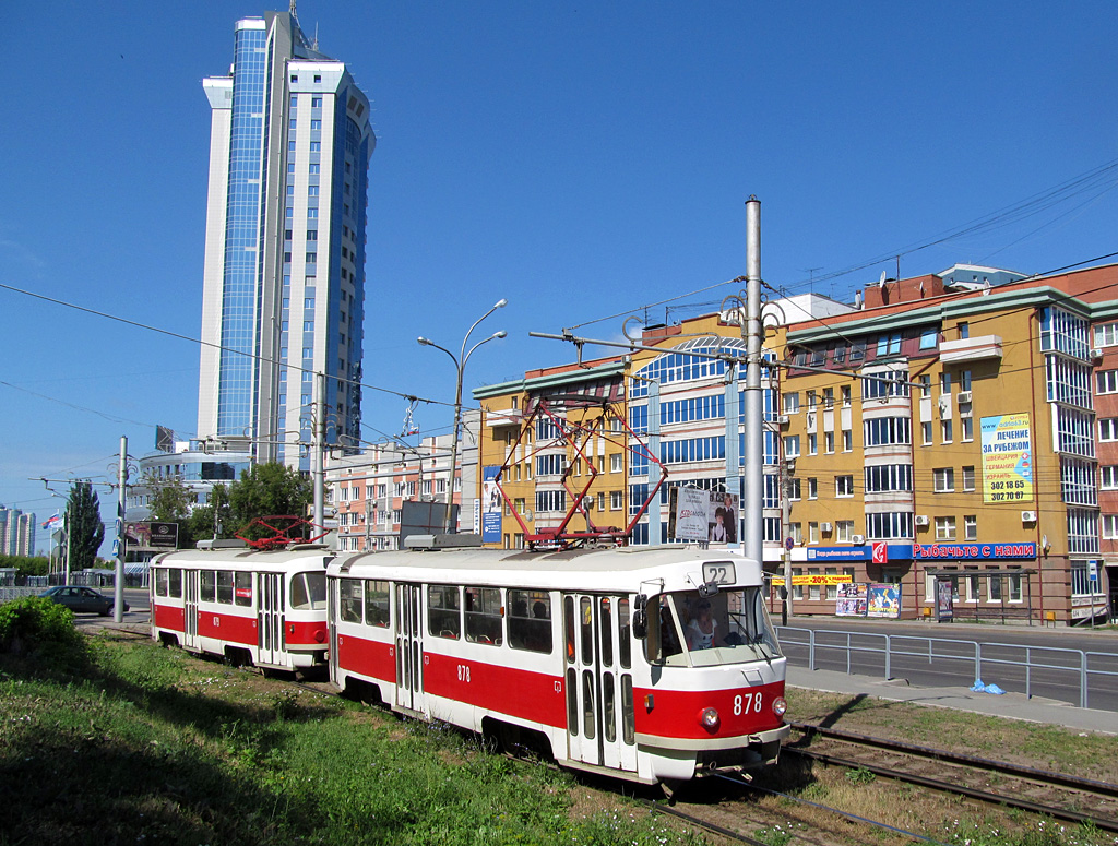 Самара, Tatra T3E № 878