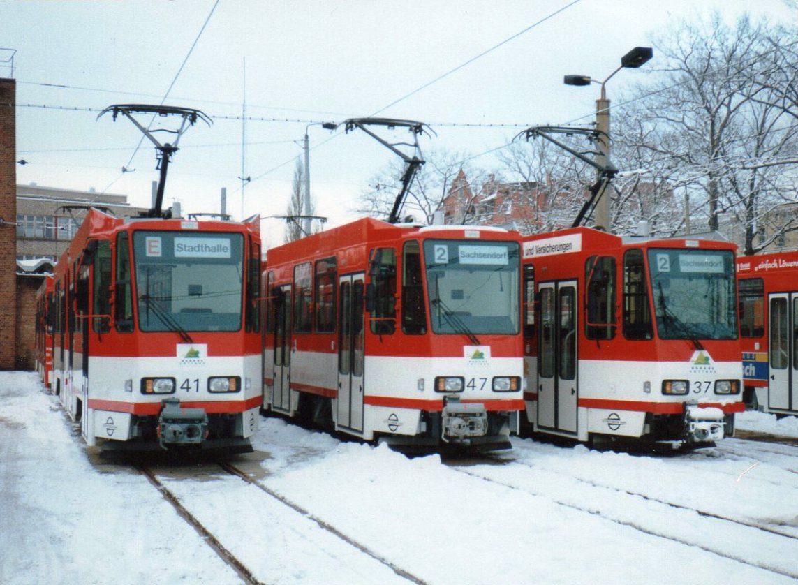 Котбус, Tatra KT4DM № 41; Котбус, Tatra KT4DM № 47; Котбус, Tatra KT4DM № 37