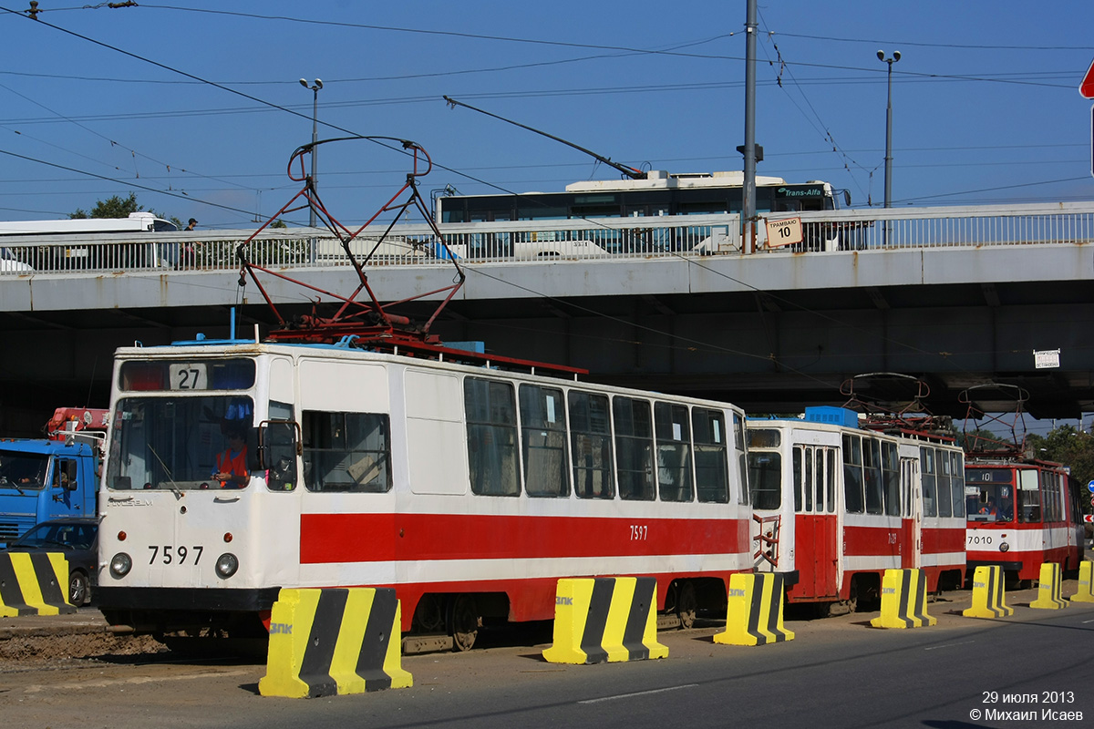Санкт-Петербург, ЛМ-68М № 7597; Санкт-Петербург — Конечные станции и разворотные кольца