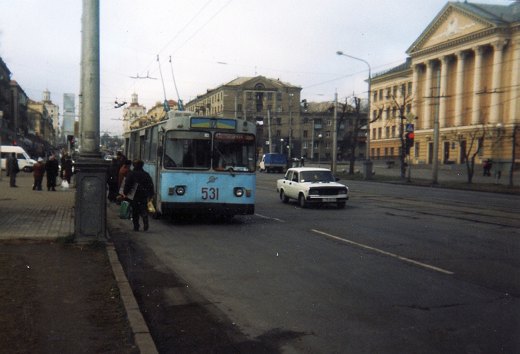 Запорожье, ЗиУ-682В [В00] № 531; Запорожье — Трамвайная линия на проспекте Ленина (Соборном)