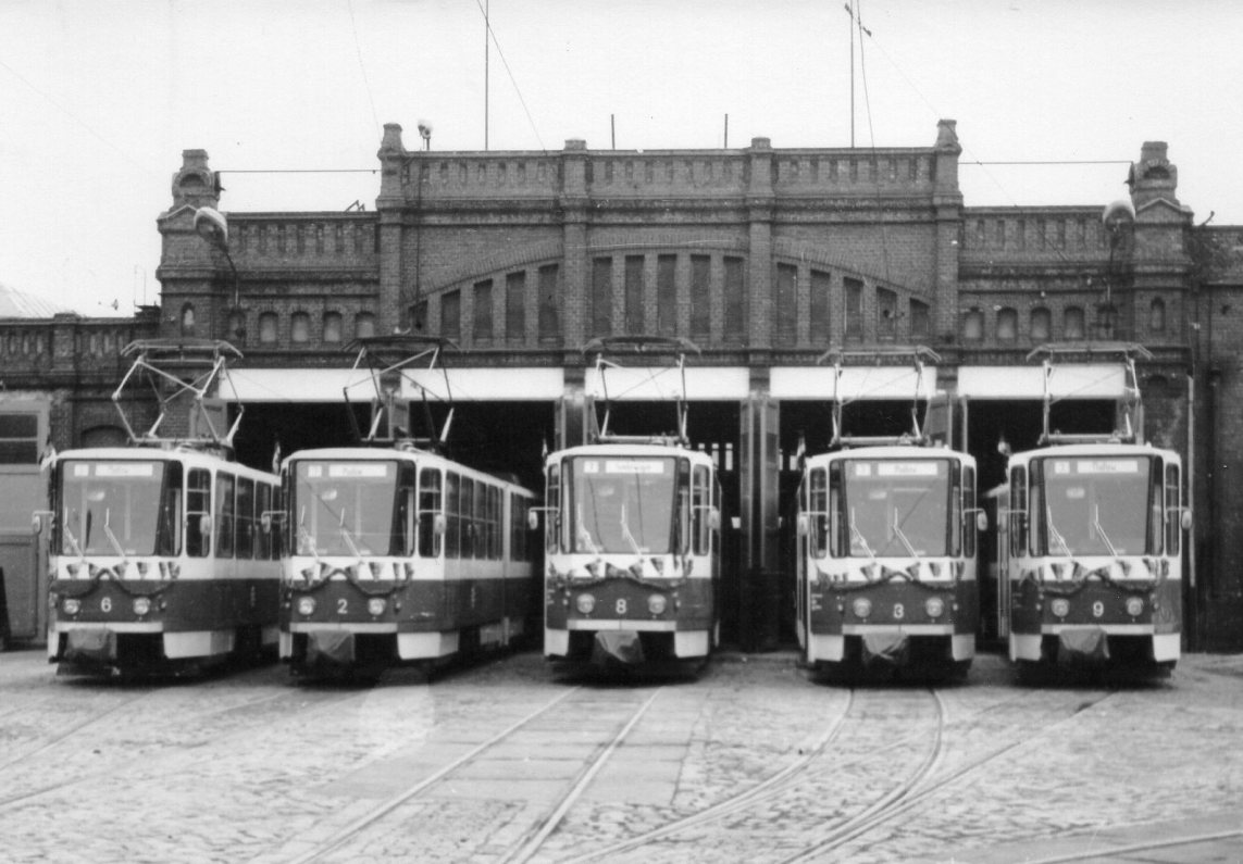 Cottbus, Tatra KT4D # 6; Cottbus, Tatra KT4D # 2; Cottbus, Tatra KT4D # 8; Cottbus, Tatra KT4D # 3; Cottbus, Tatra KT4D # 9; Cottbus — Old photos