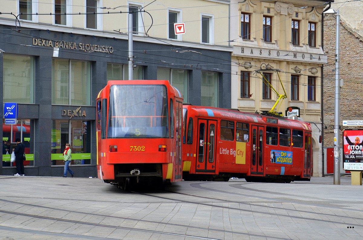 Bratysława, Tatra T3S Nr 7301; Bratysława, Tatra T3S Nr 7302