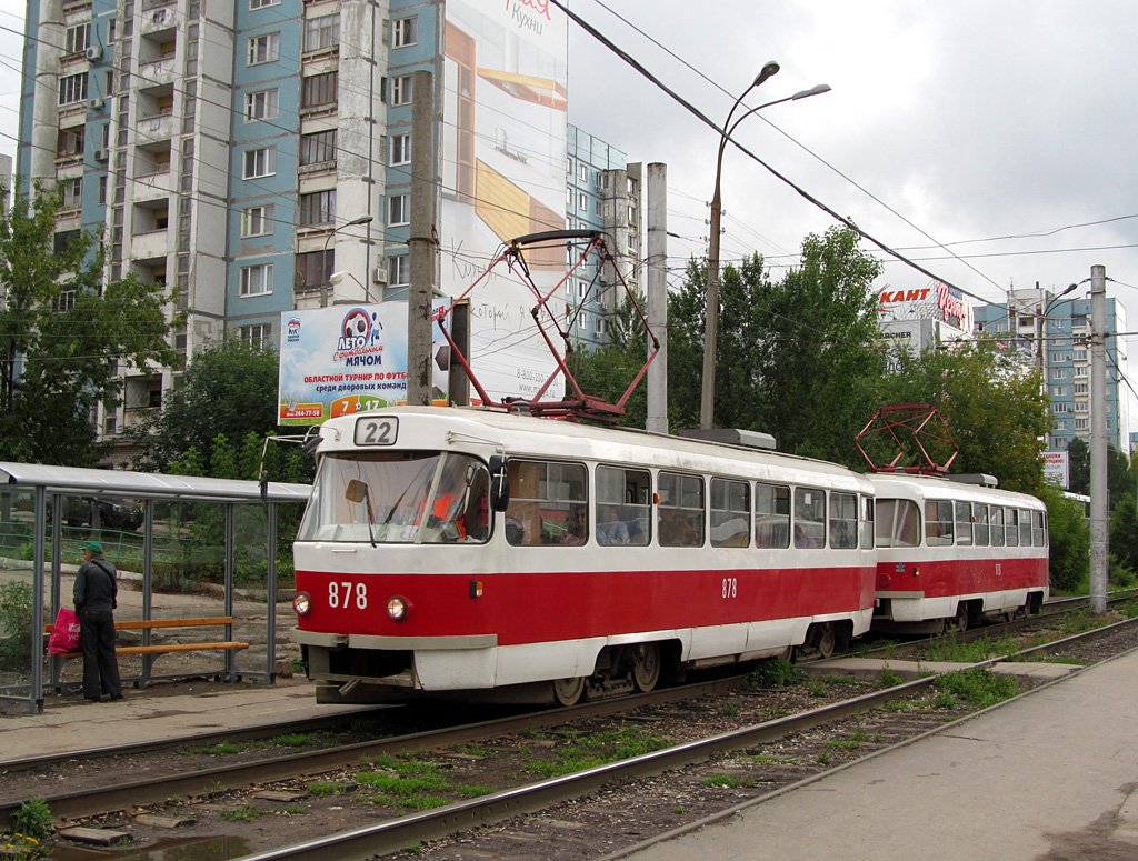 Самара, Tatra T3E № 878