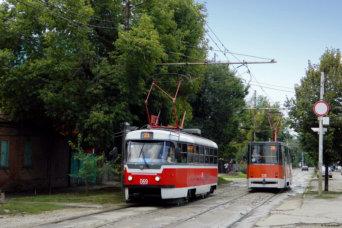 Краснодар, Tatra T3SU КВР МРПС № 069; Краснодар, 71-605ТН (КТМ-5М3Р8) № 539