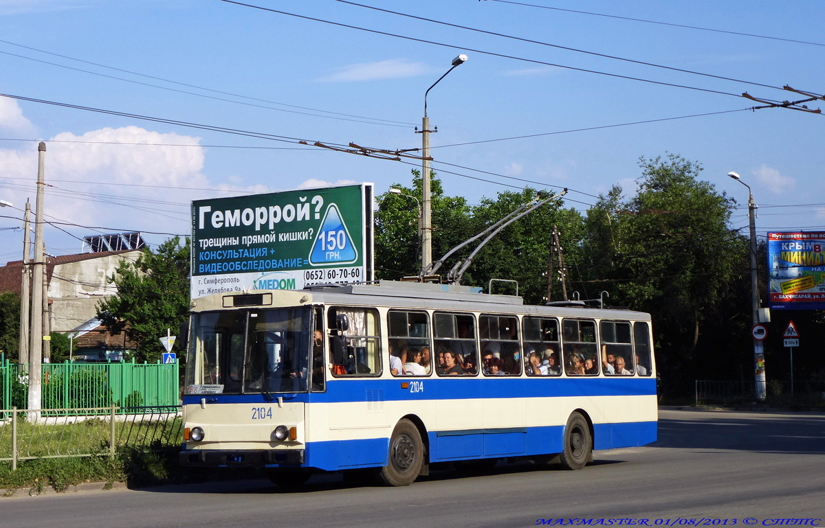 Крымский троллейбус, Škoda 14Tr89/6 № 2104