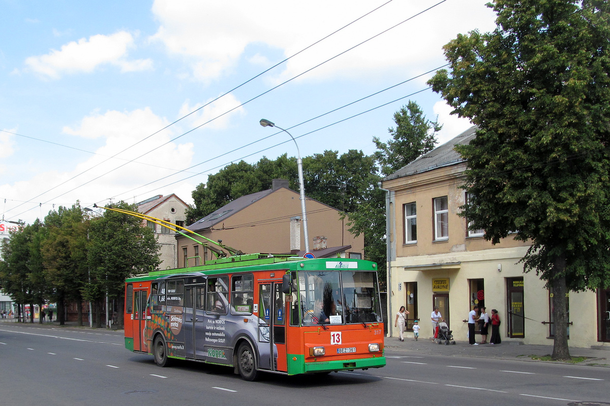 Каунас, Škoda 14Tr89/6 № 317