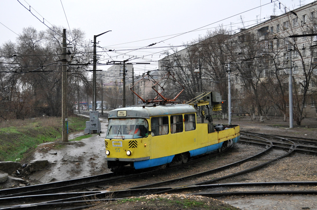 Волгоград, Tatra T3SU (двухдверная) № 55