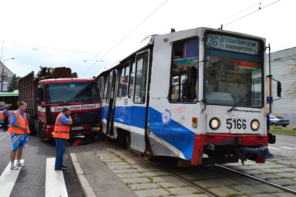 Moscou, 71-608K N°. 5166; Moscou — Accidents