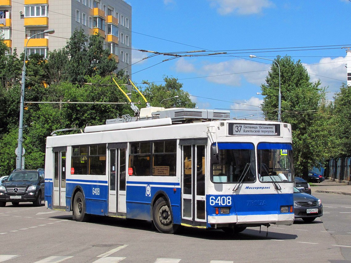 Москва, Тролза-5275.05 «Оптима» № 6408 Москва, Тролза-5275.05 «Оптима» № 6408