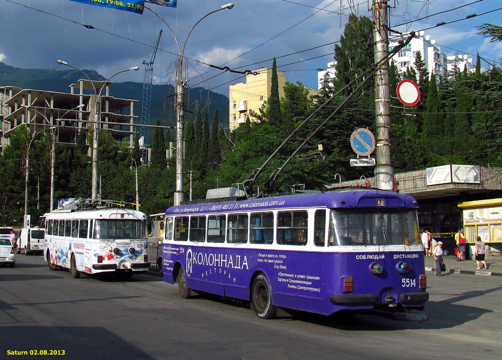 Крымский троллейбус, Škoda 9Tr19 № 5514