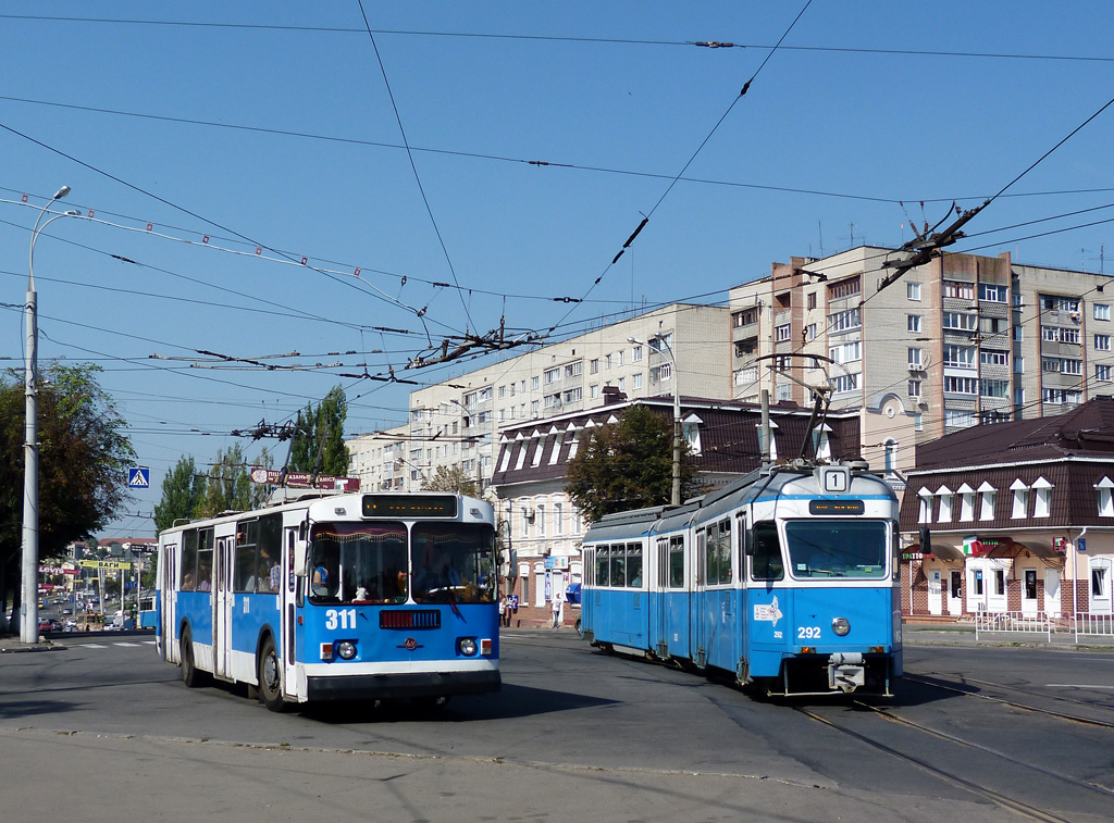 Винница, SWS/SIG/BBC Be 4/6 "Mirage" № 292; Винница, ЗиУ-682В-012 [В0А] № 311