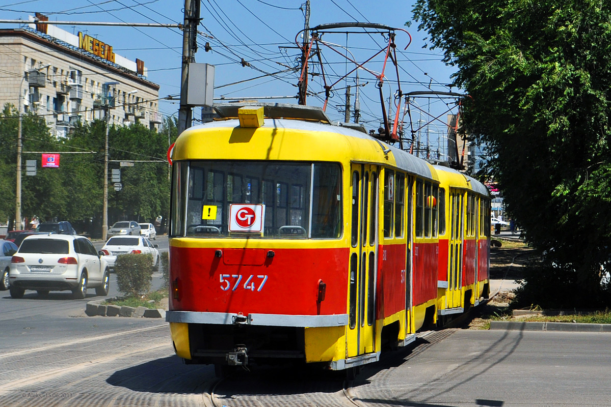 Волгоград, Tatra T3SU № 5748; Волгоград, Tatra T3SU № 5747