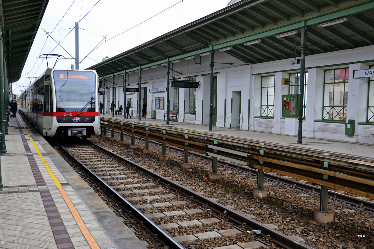 Vienna — Stadtbahn; Vienna — U-Bahn — line U6