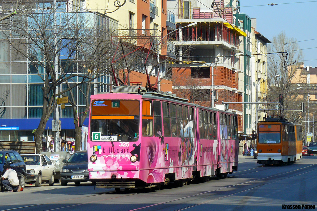 София, Т8М-301 (България 1300) № 325; София, Т6М-700 № 821
