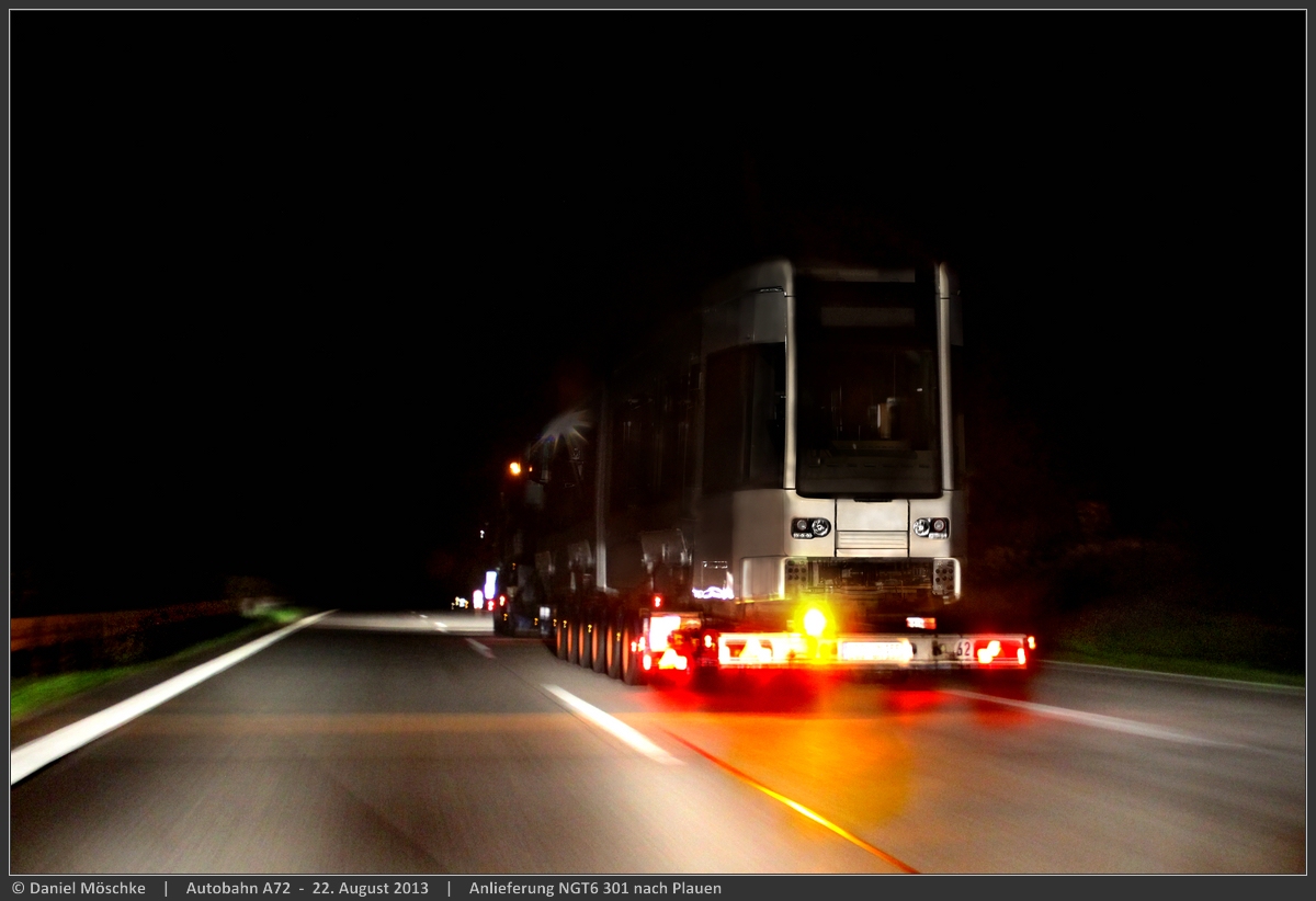 Плауэн, Bombardier NGT6 PSB № 301; Баутцен — Перевозки трамвайных вагонов Плауэн, Bombardier NGT6 PSB № 301; Баутцен — Перевозки трамвайных вагонов