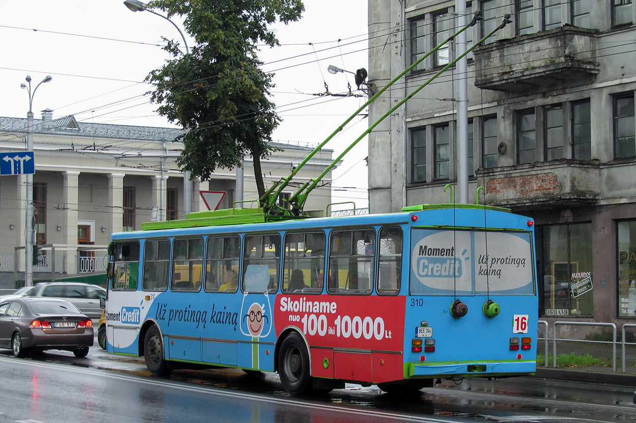 Каунас, Škoda 14Tr89/6 № 310