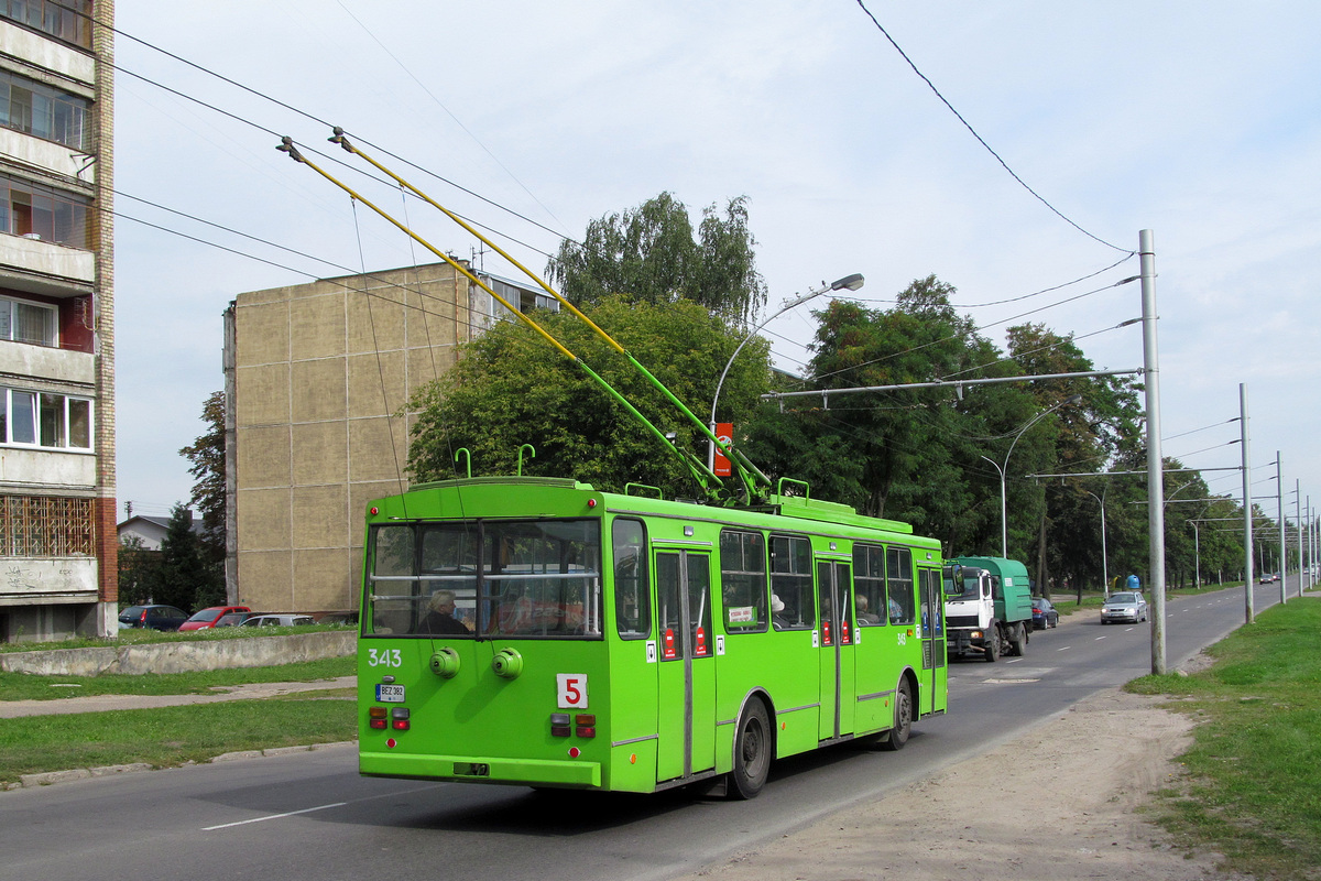 Каунас, Škoda 14Tr13/6 № 343