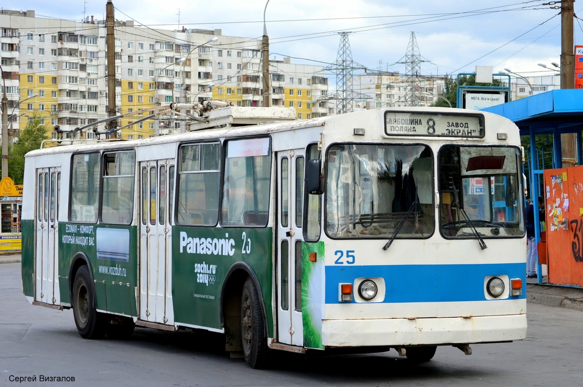 Самара, ЗиУ-682В [В00] № 25; Самара — Конечные станции и кольца (троллейбус)
