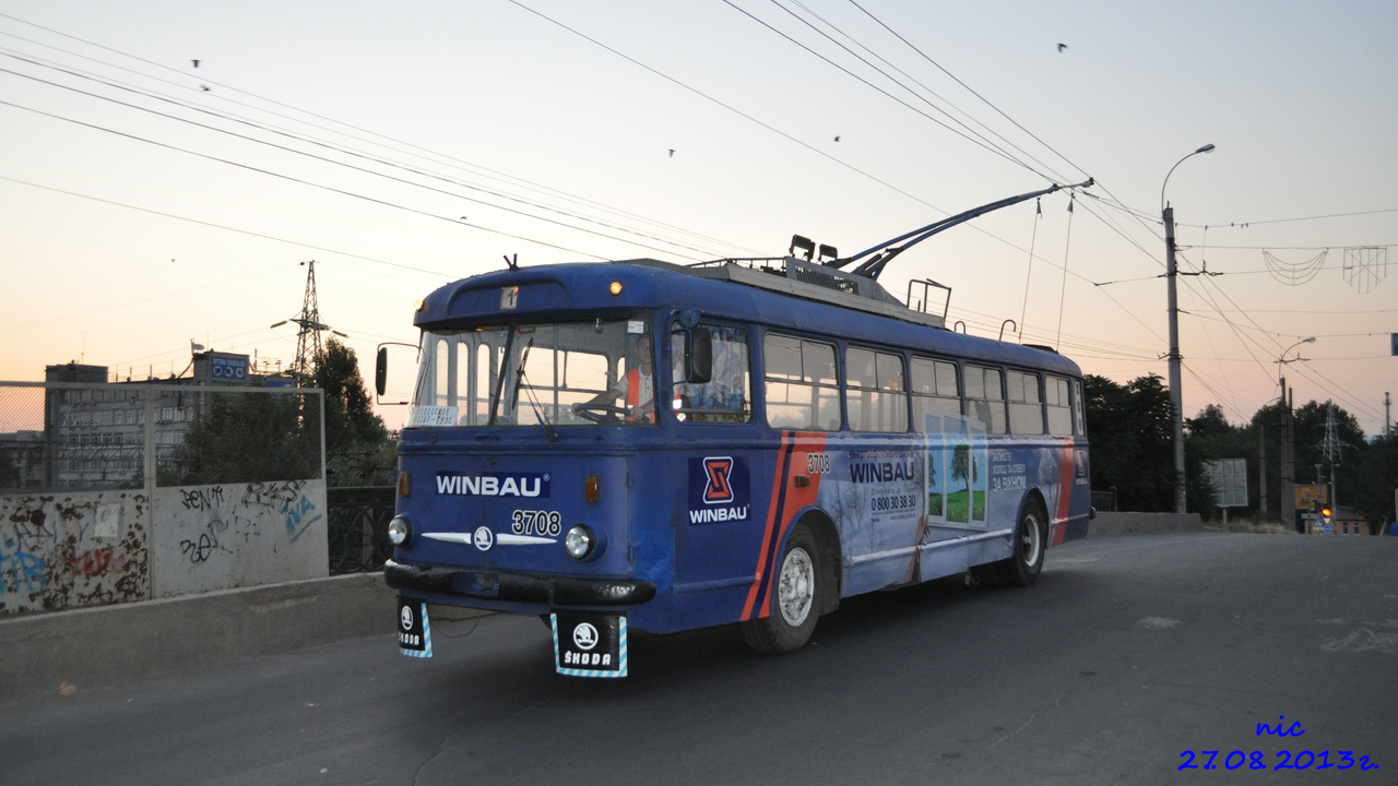 Крымский троллейбус, Škoda 9TrH27 № 3708