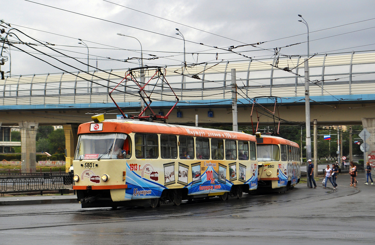Волгоград, Tatra T3SU № 5801; Волгоград, Tatra T3SU № 5802