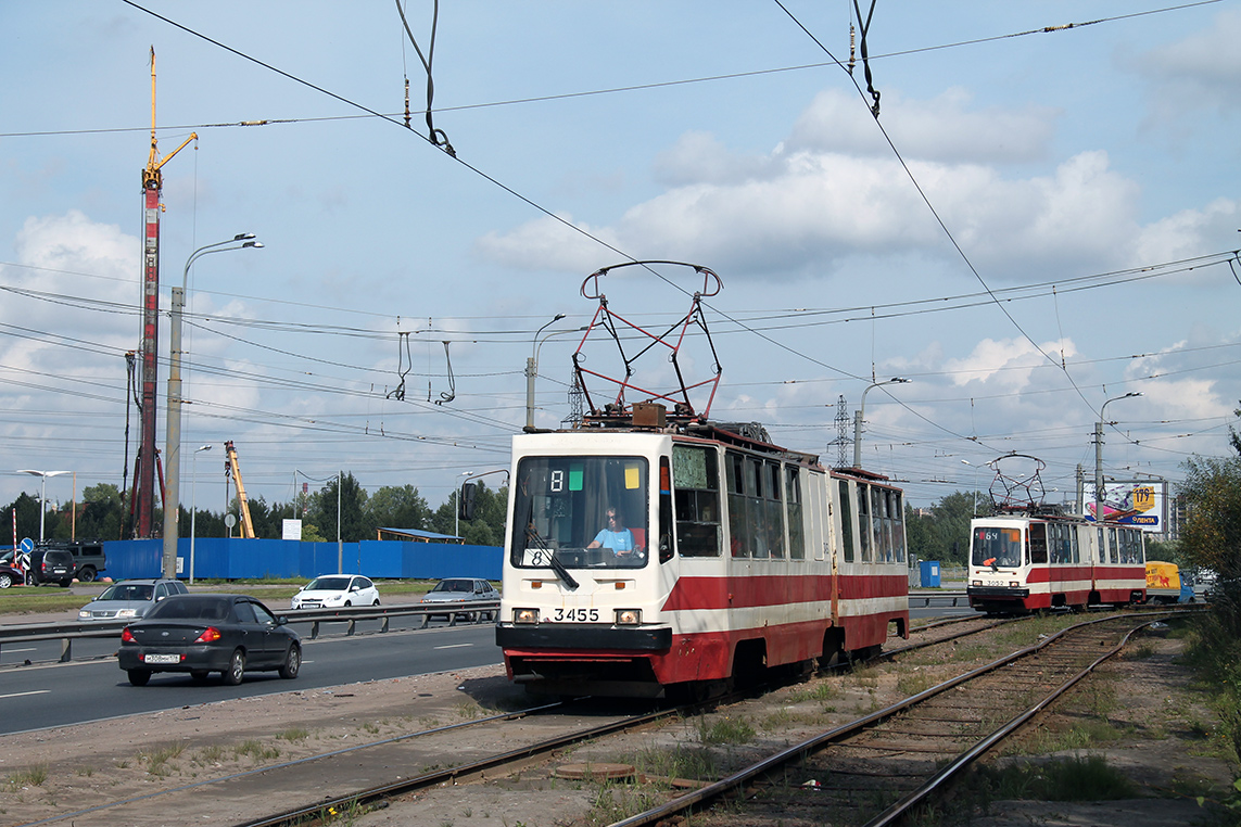 Санкт-Петербург, ЛВС-86К-М № 3455; Санкт-Петербург, ЛВС-86К-М № 3052