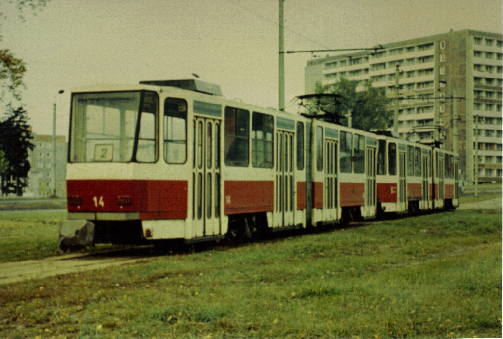 Котбус, Tatra KT4D № 14; Котбус — Старые фотографии