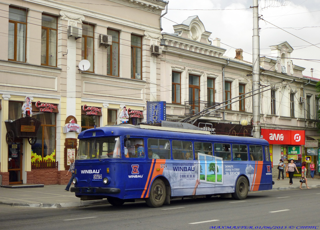 Крымский троллейбус, Škoda 9TrH27 № 3724