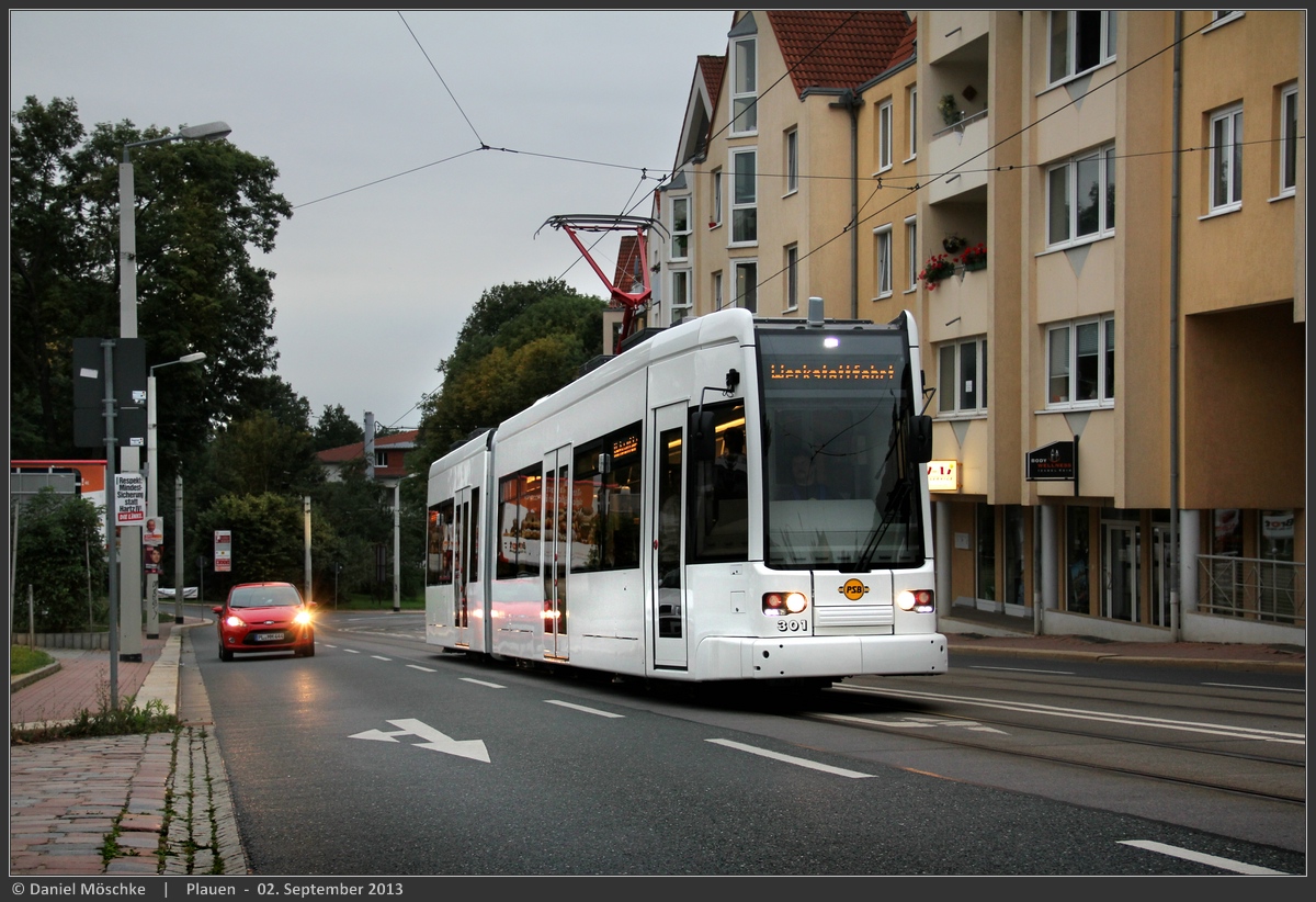 Плауэн, Bombardier NGT6 PSB № 301 Плауэн, Bombardier NGT6 PSB № 301