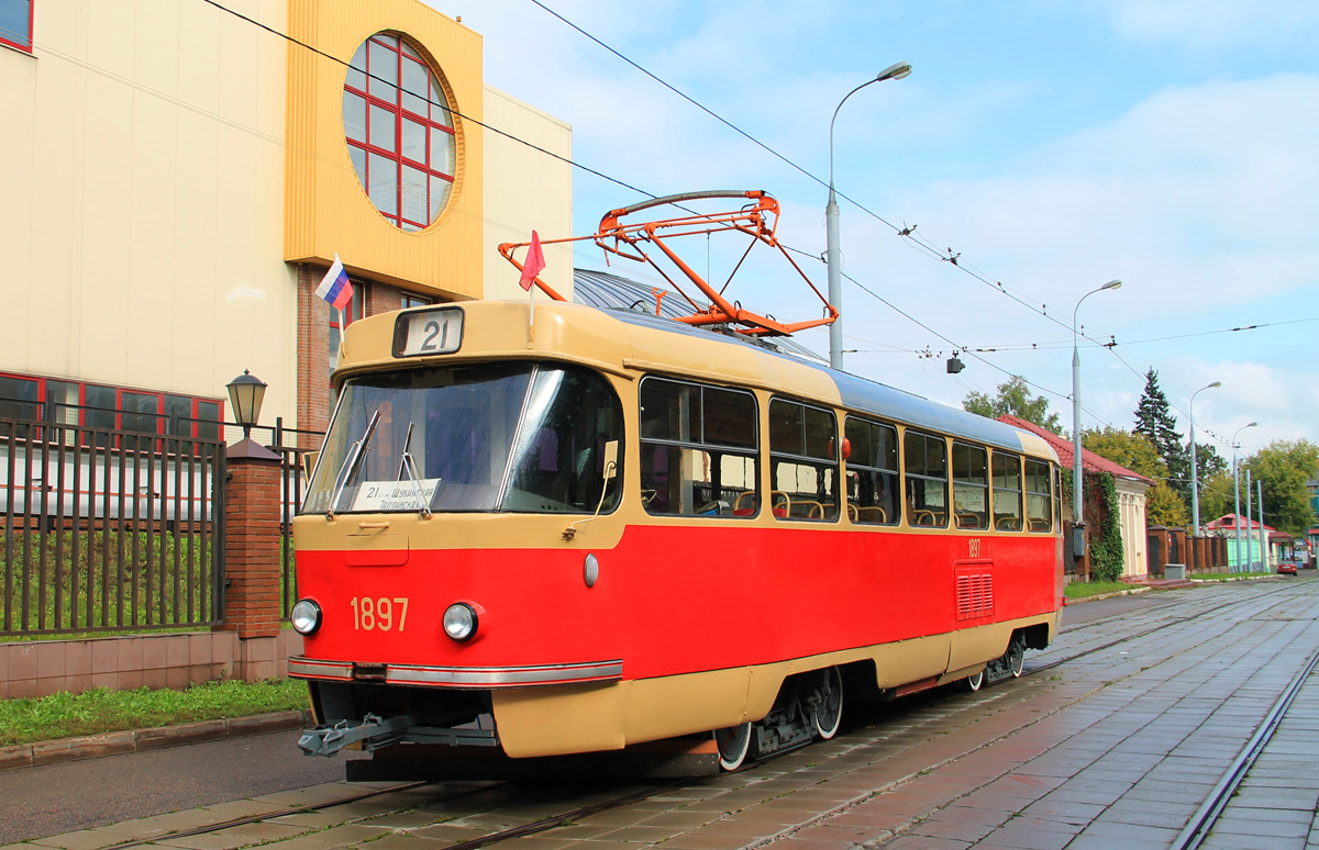 Москва, Tatra T3SU (двухдверная) № 1897