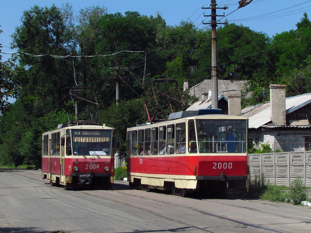 Каменское, Татра-Юг Т6Б5 № 2004; Каменское, Татра-Юг Т6Б5 № 2000
