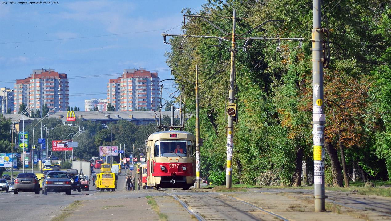 Киев, Tatra T3P № 5977
