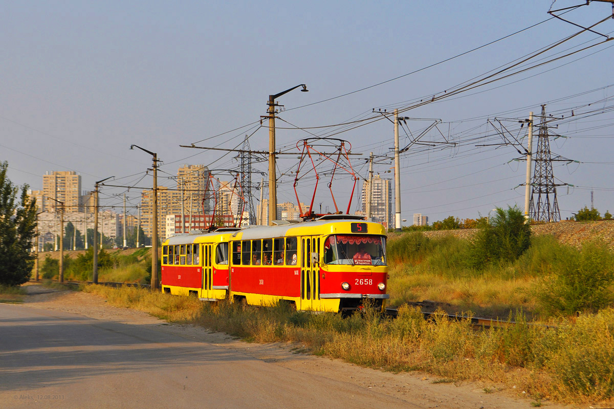 Волгоград, Tatra T3SU (двухдверная) № 2658; Волгоград, Tatra T3SU (двухдверная) № 2659