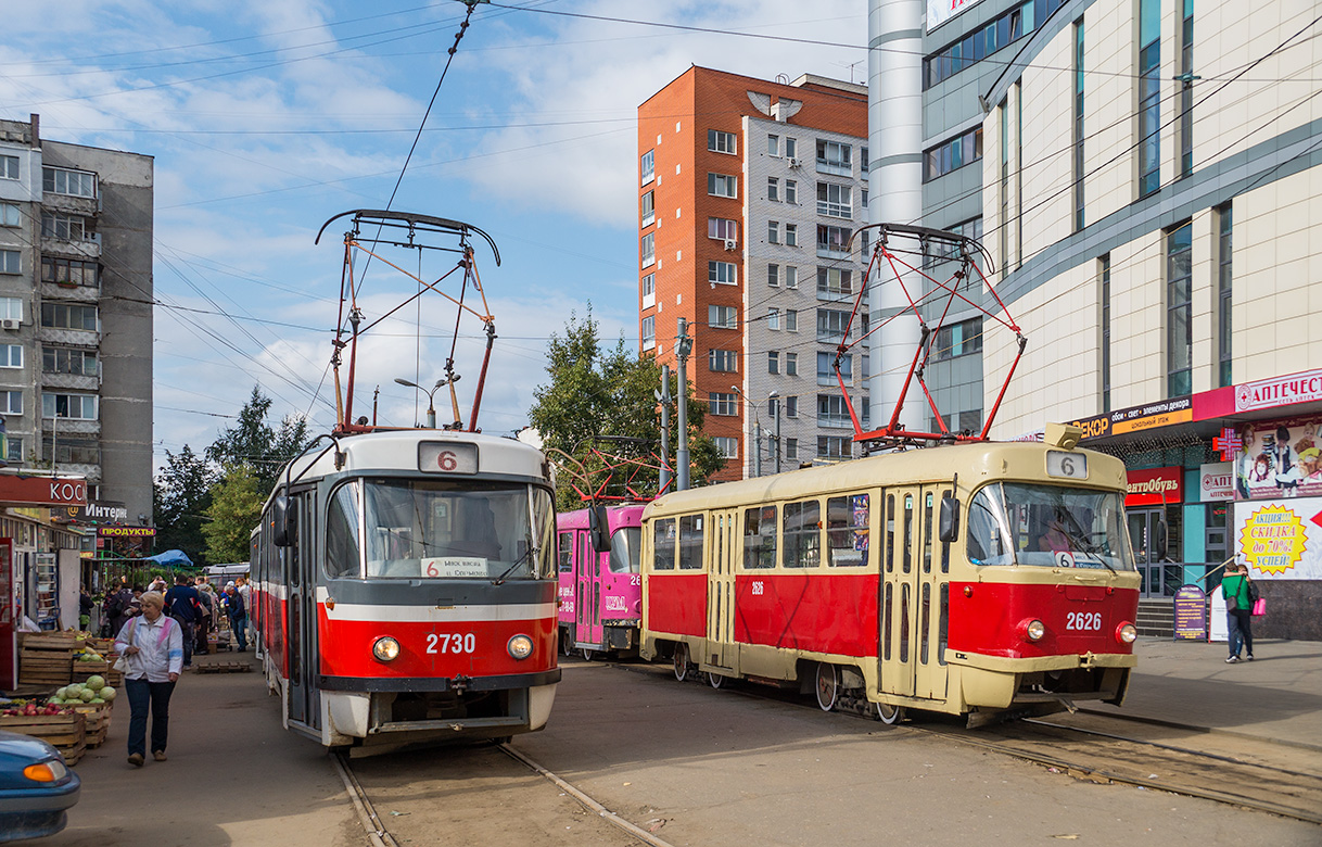 Нижний Новгород, Tatra T3SU КВР ТРЗ № 2730; Нижний Новгород, Tatra T3SU № 2626