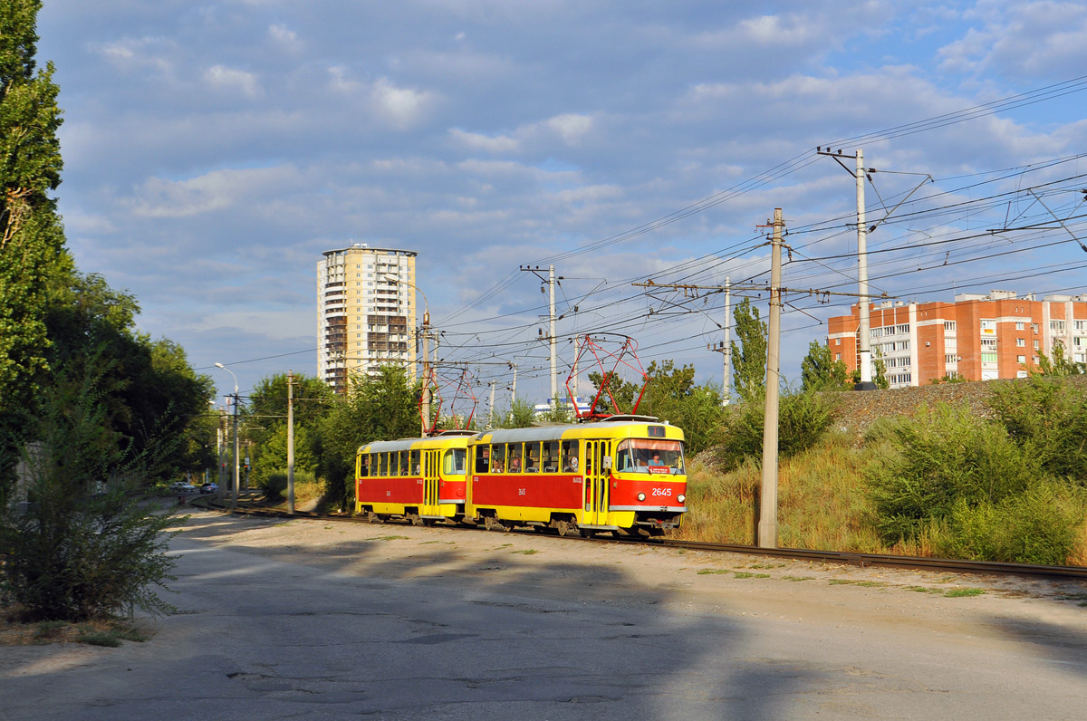 Волгоград, Tatra T3SU (двухдверная) № 2645; Волгоград, Tatra T3SU (двухдверная) № 2660