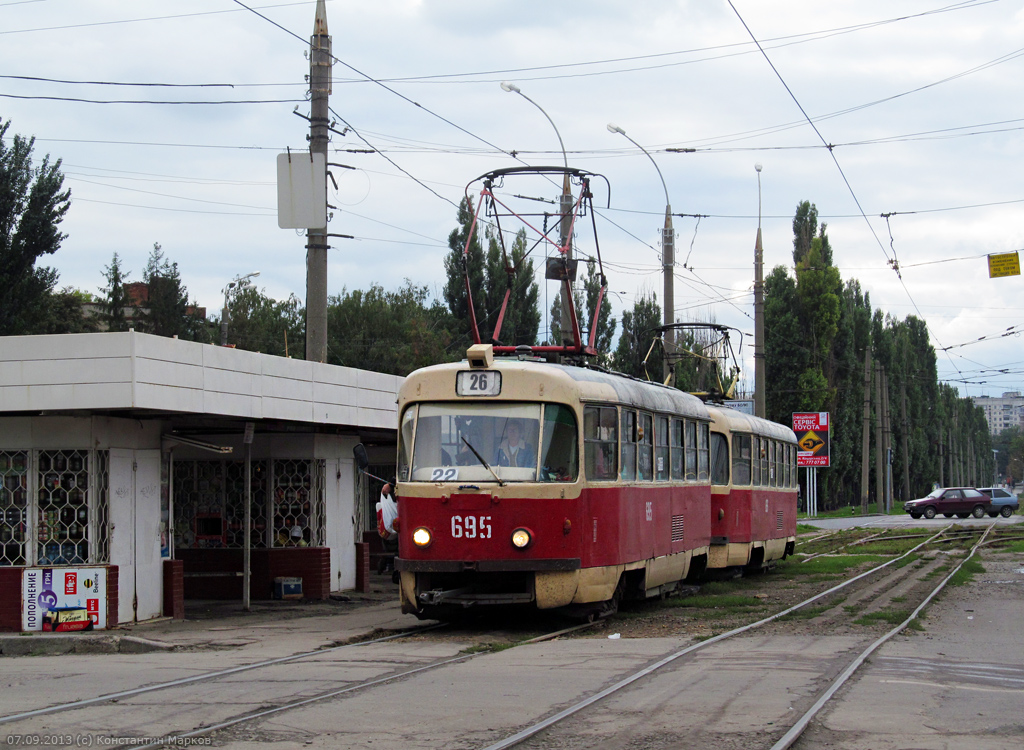 Харьков, Tatra T3SU № 695