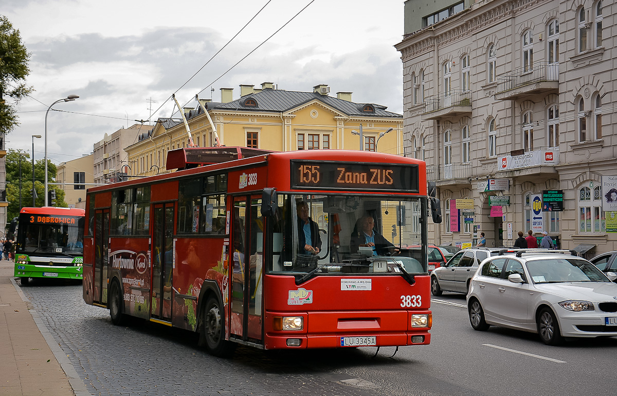 Люблин, MPK/Jelcz 120MT № 3833