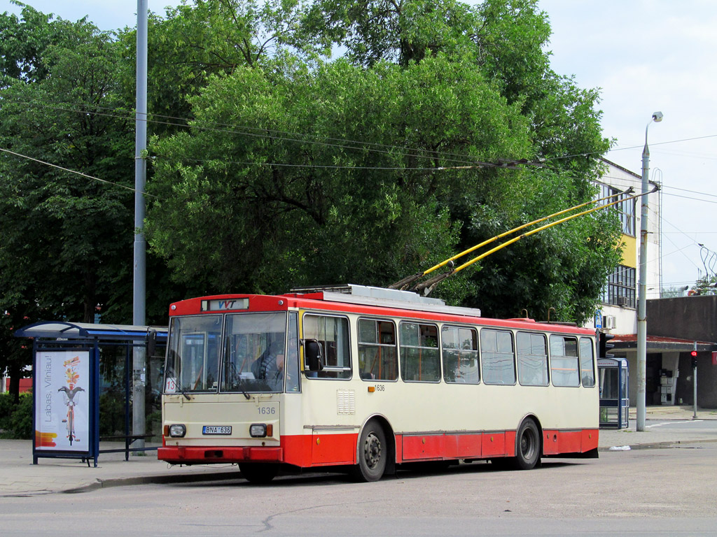 Вильнюс, Škoda 14Tr13/6 № 1636