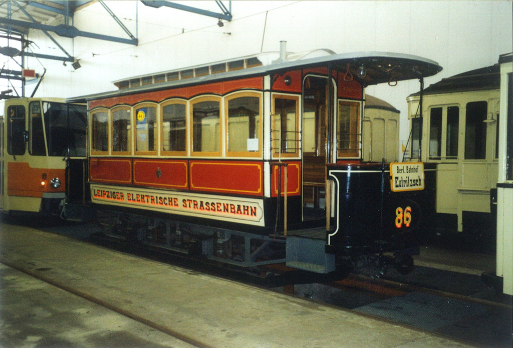 Leipzig, Steinfurt 2-axle trailer car Nr. 86