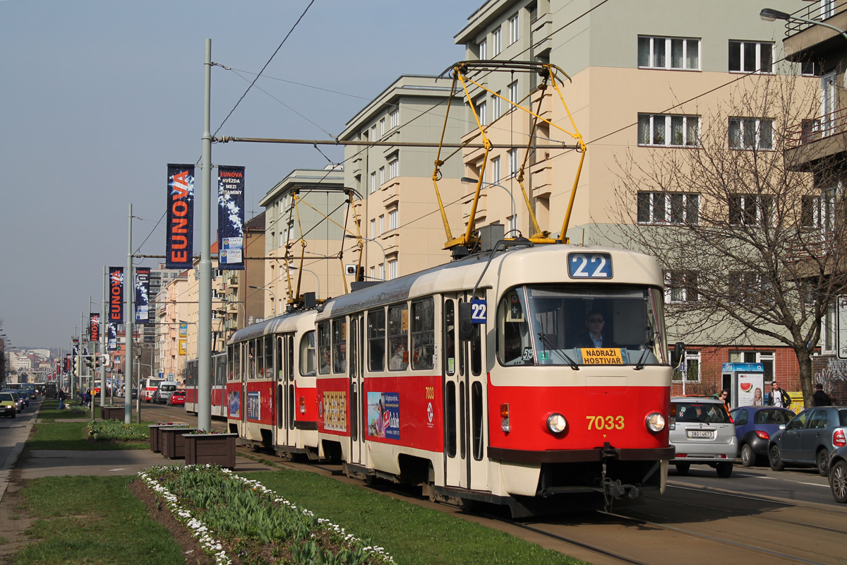 Прага, Tatra T3SUCS № 7033