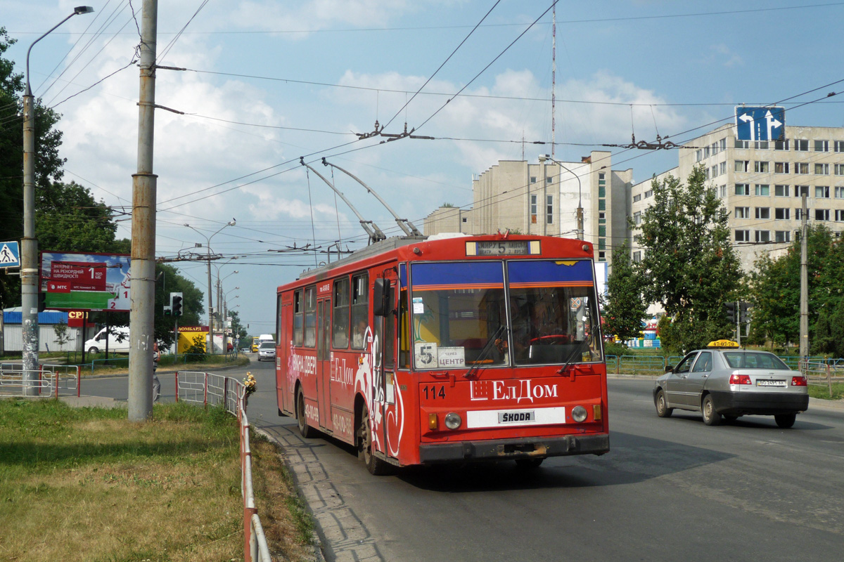Тернополь, Škoda 14Tr89/6 № 114