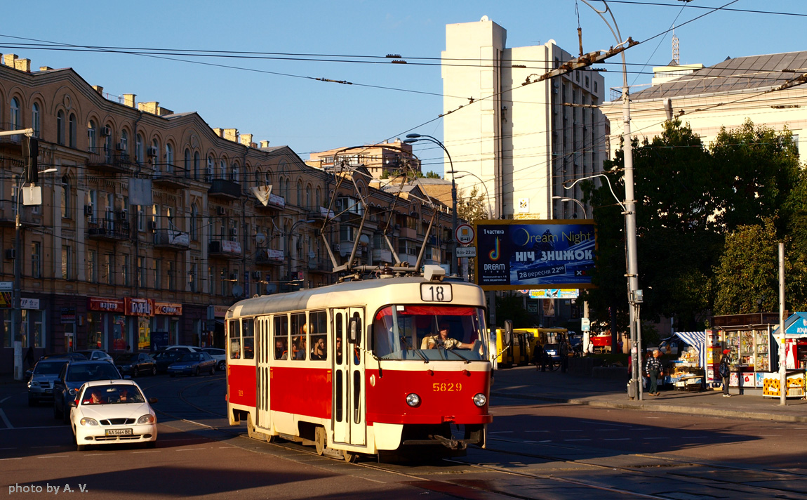 Киев, Tatra T3SU № 5829 Киев, Tatra T3SU № 5829