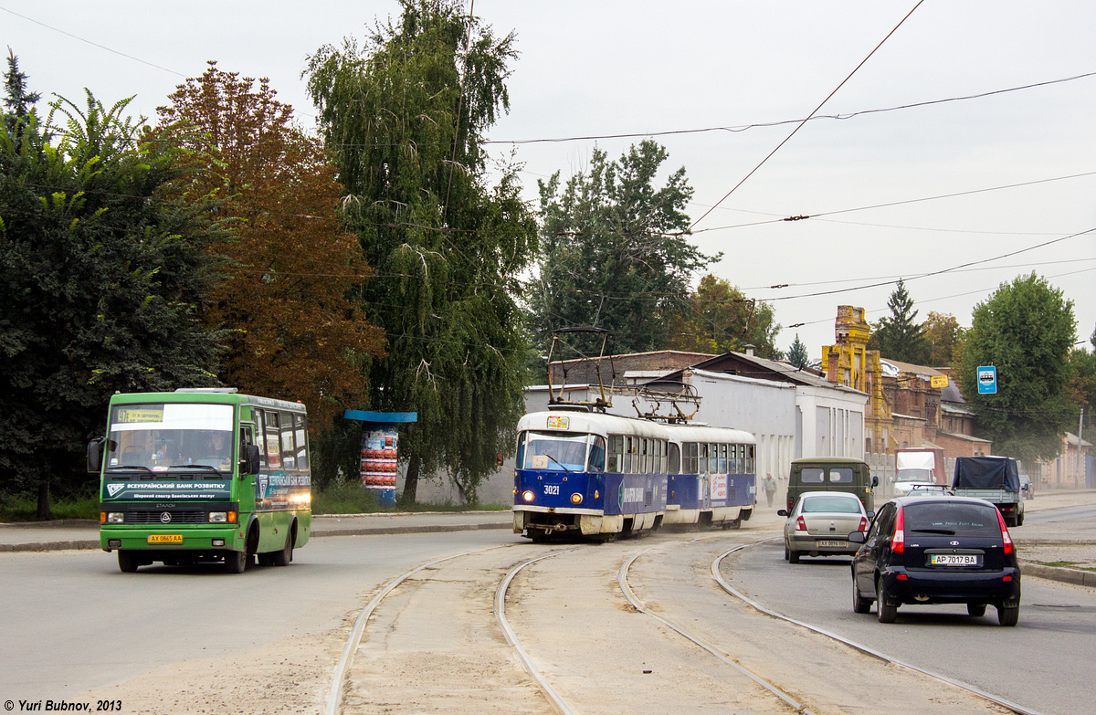 Харьков, Tatra T3SU № 3021